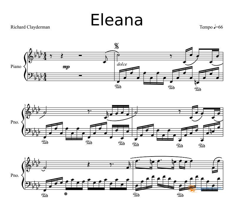 Eleana piano sheet music – maria elena piano sheet music  – elena of avalor piano sheet music