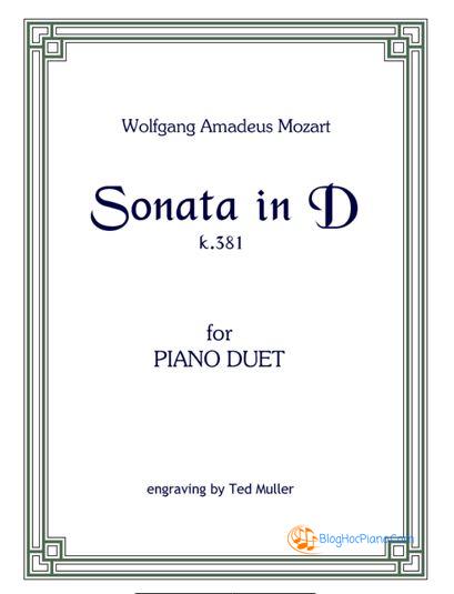 Mozart sonata d major k 381