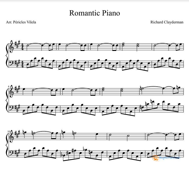 Romantic piano sheet music pdf – romantic piano sheet music free download