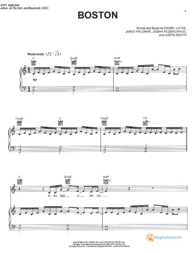 Boston augustana piano pdf – Sheet luyện điệu boston piano căn bản