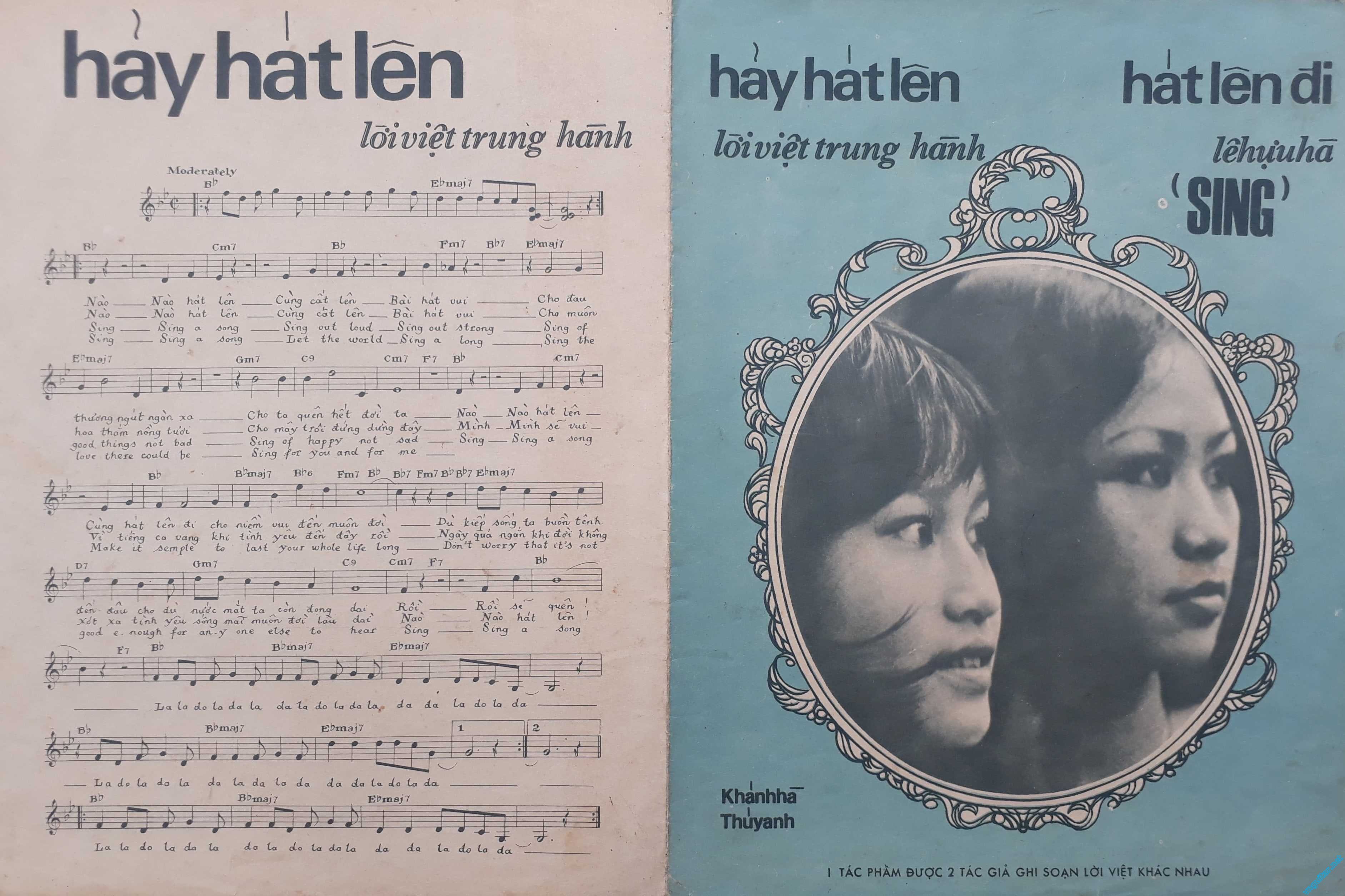Sheet nhạc bài Cùng hát lên (Sing)