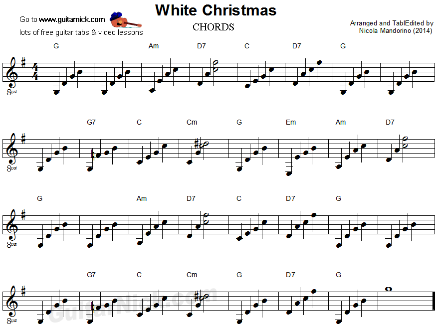 Sheet nhạc bài White Christmas