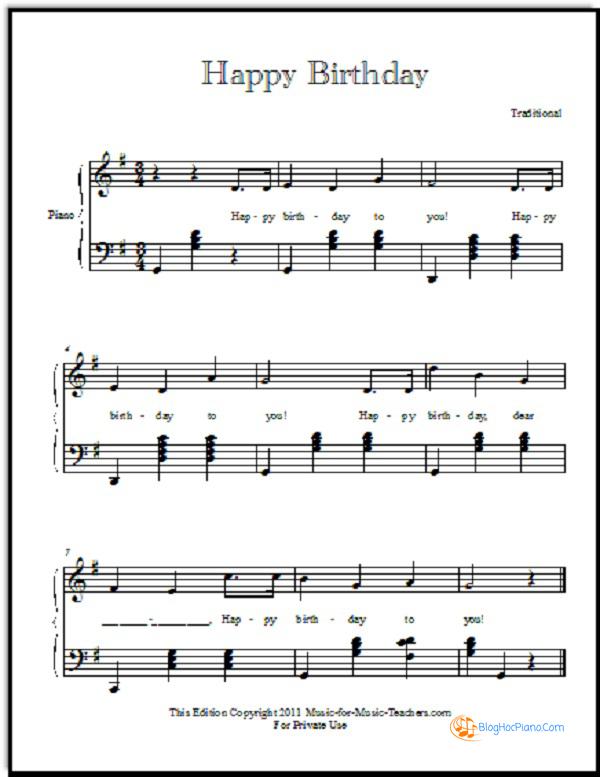 cách đánh đàn piano