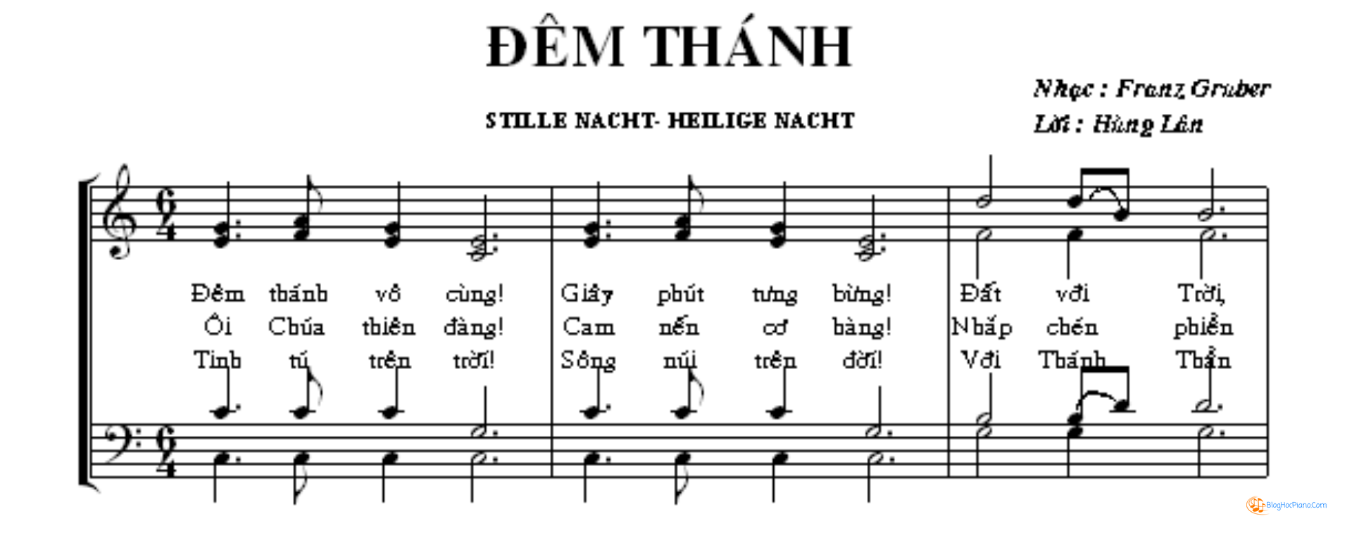 Phân tích hòa âm – Hoà âm 4 bè (hoà âm ca khúc, bài hát)