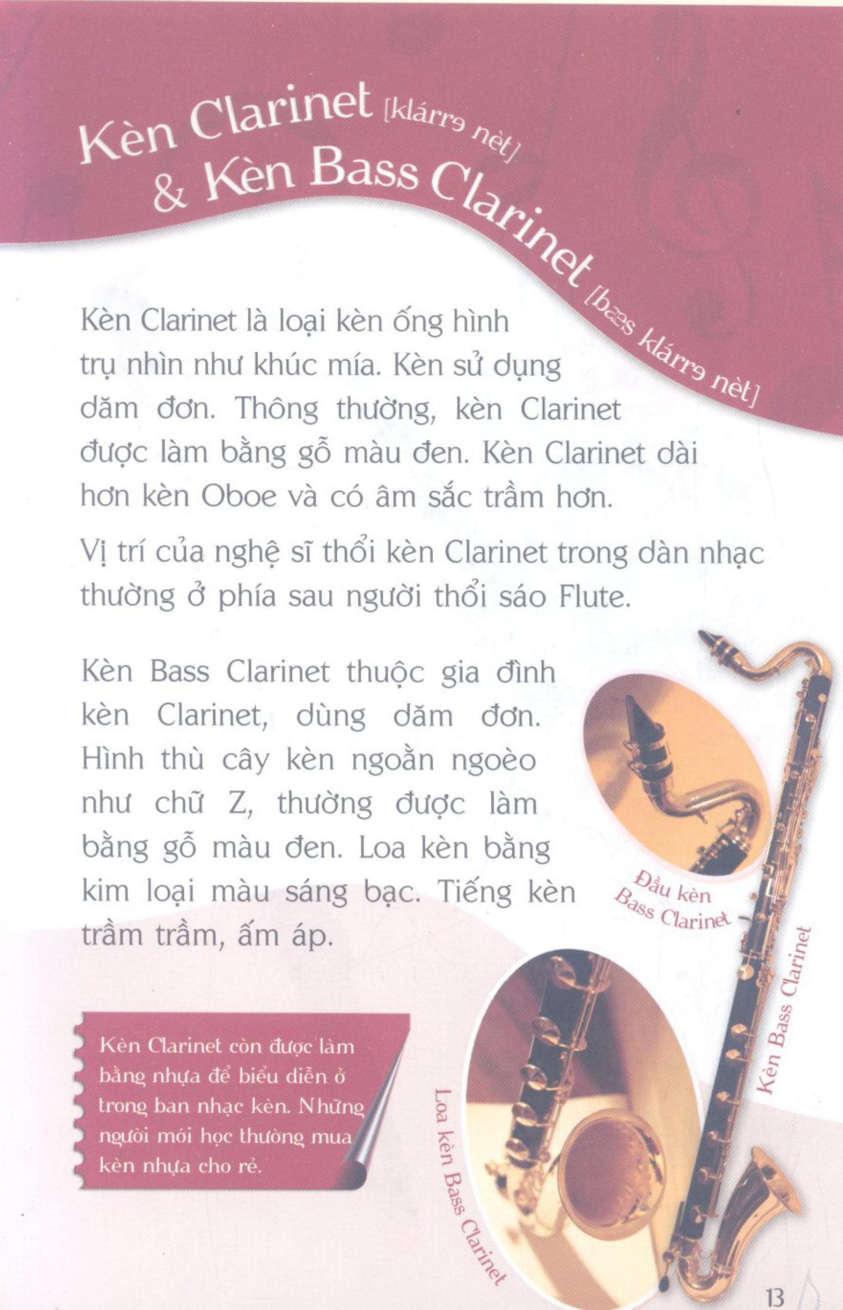 Tài liệu Các nhạc cụ trong dàn nhạc giao hưởng 2 – DĂM KÈN, KÈN CLARINET, KÈN BASSOON