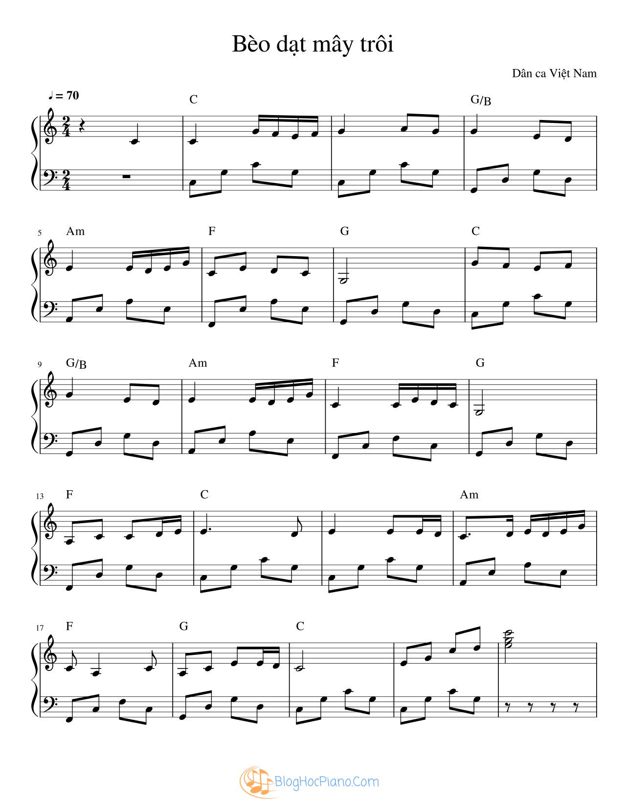 TIPS #8 HƯỚNG DẪN ĐÁNH PIANO BÀI BÈO DẠT MÂY TRÔI || SHEET PIANO BÈO DẠT MÂY TRÔI PDF MIỄN PHÍ
