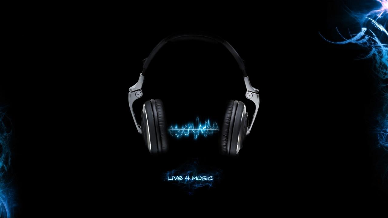 1920x1080 Music Backgrounds | Headphones Music Black Background Fresh New HD  Wallpaper Best Quality .