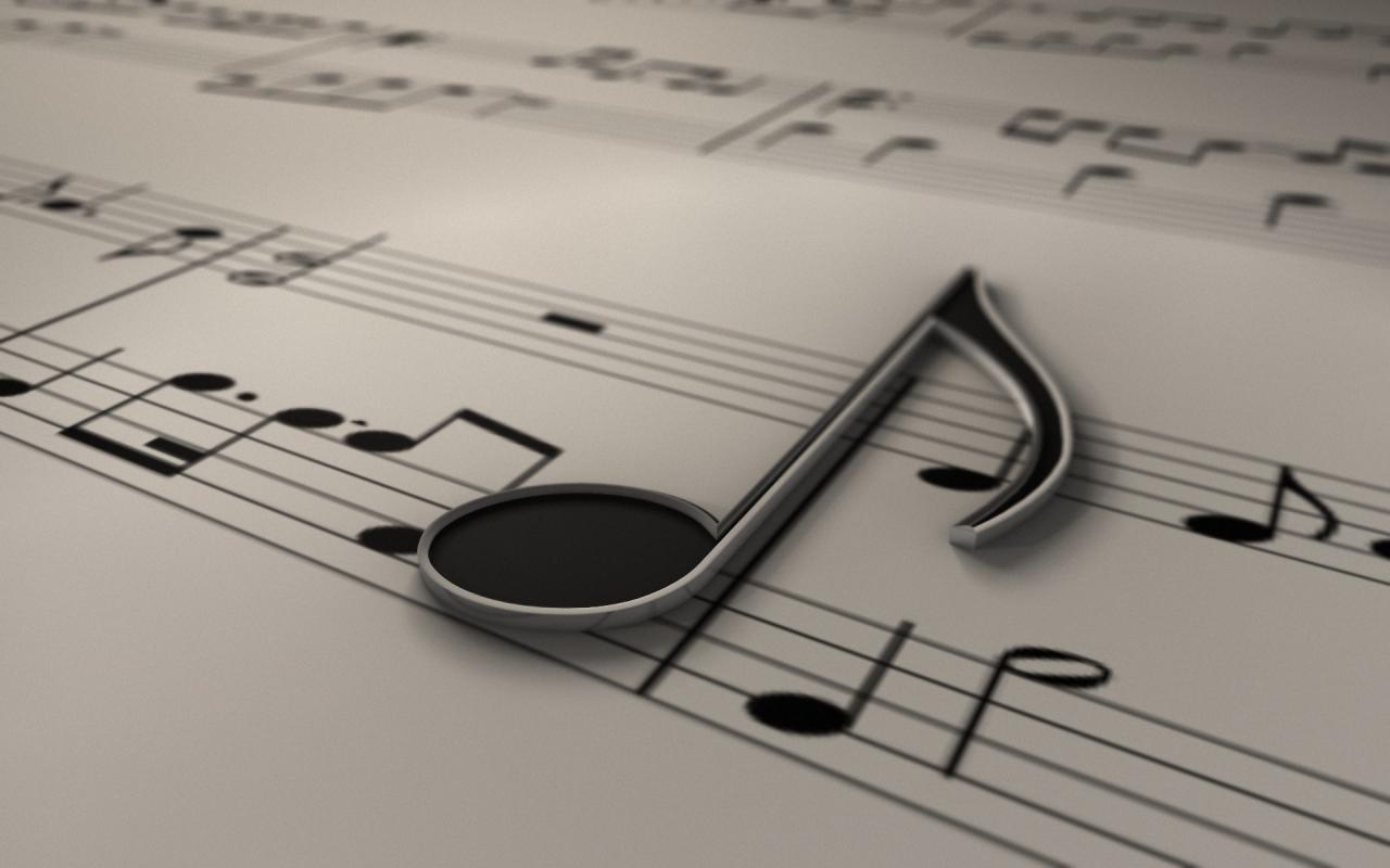 1920x1200 1920x1200 Musiknoten, 3d. Hintergrundinformationen