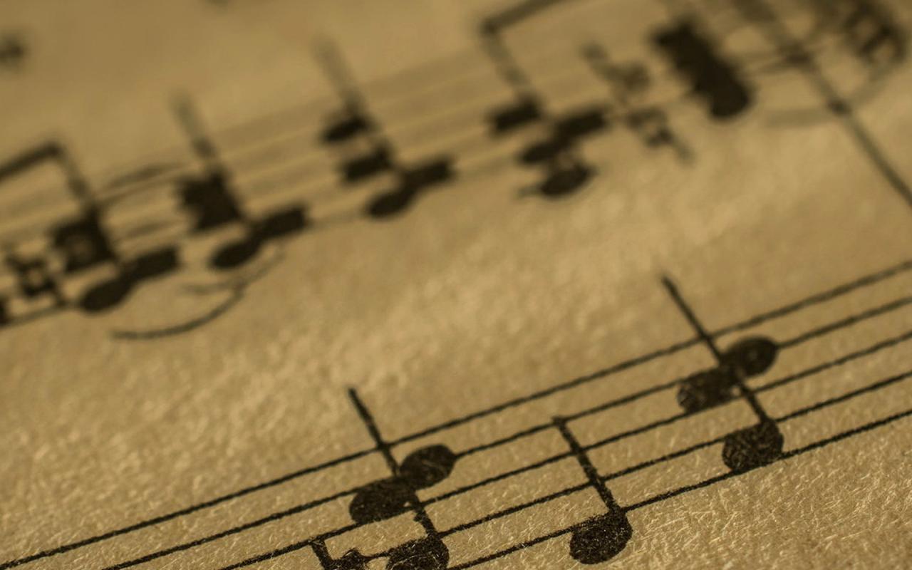 1920x1200 String Instrument, Black and White, Music, Musical Note, Font Wallpaper in  1920x1200