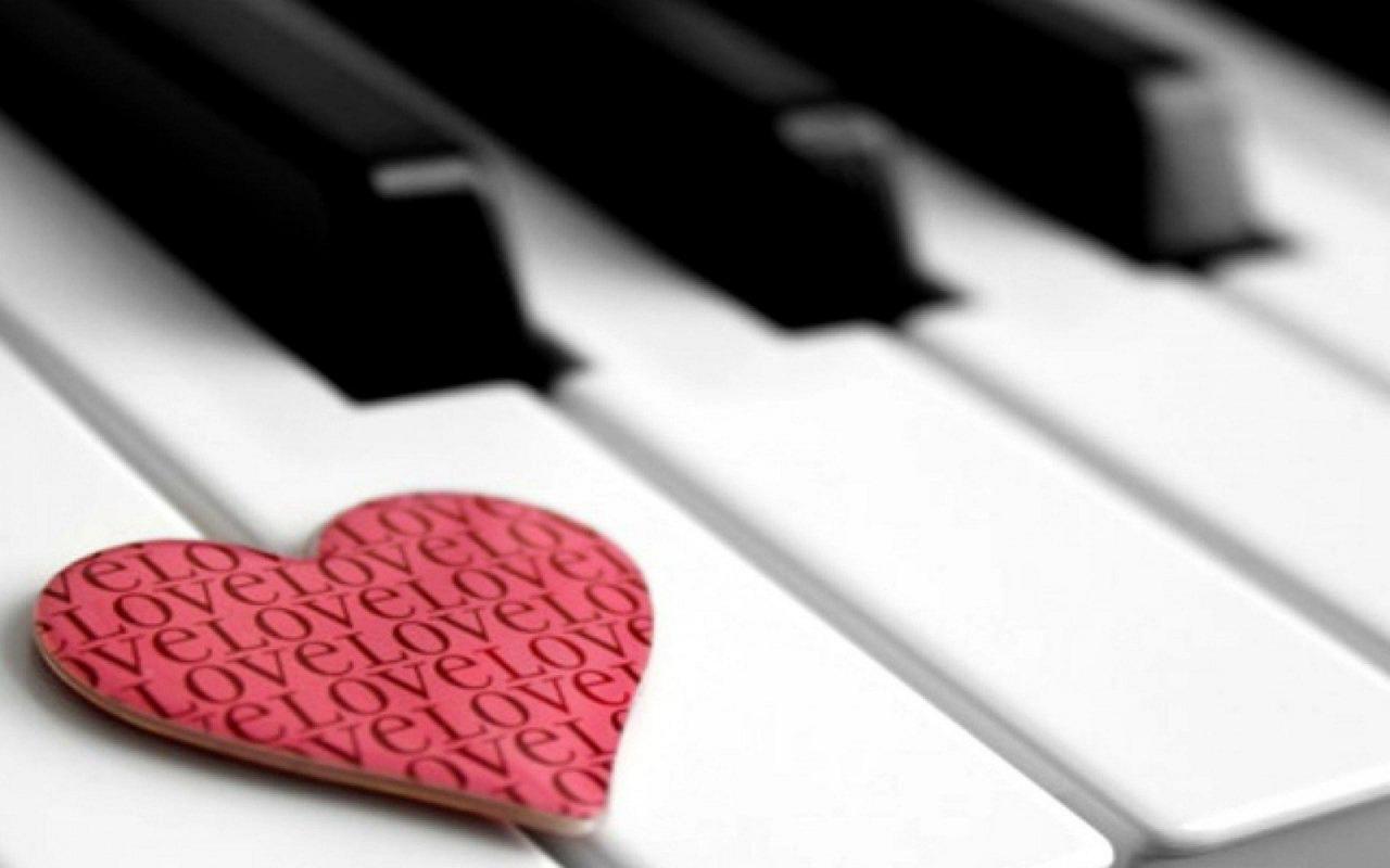 1920x1200 I Love Music Heart And Piano Wallpaper #65 | Foolhardi.