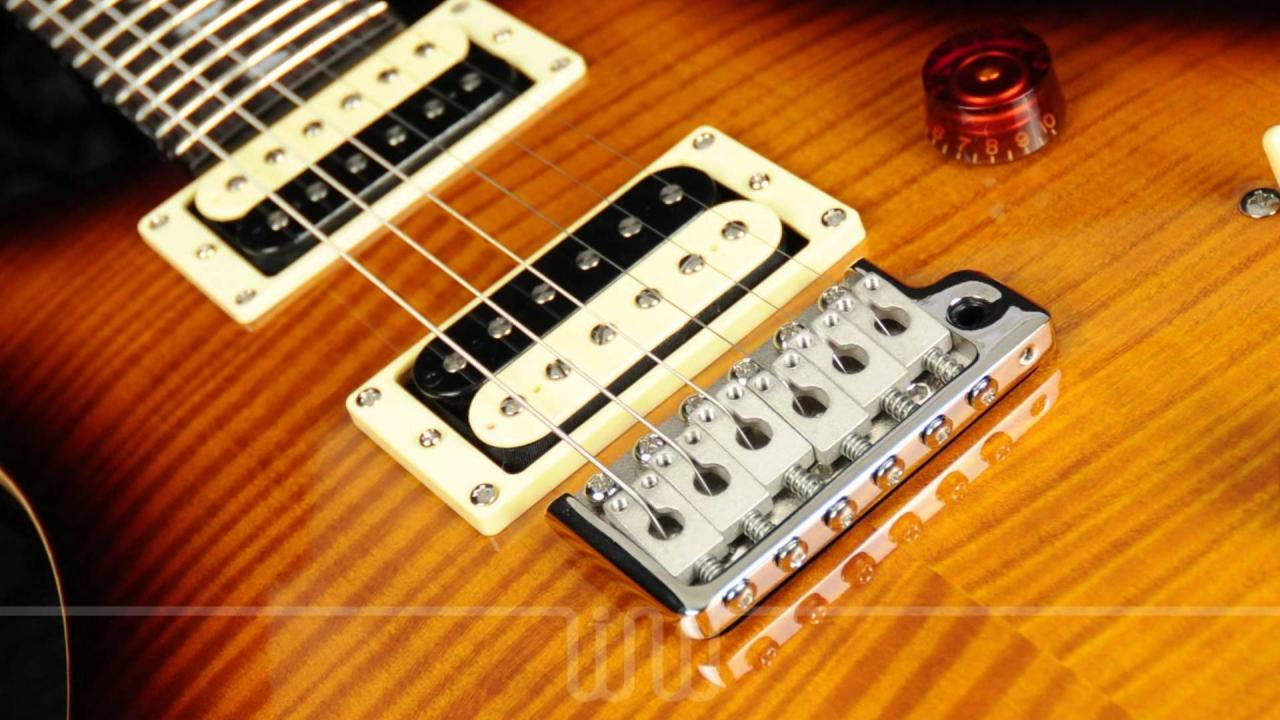 1920x1080 PRS SE CU24 2012 Tobacco Sunburst Beveled Top Close Up