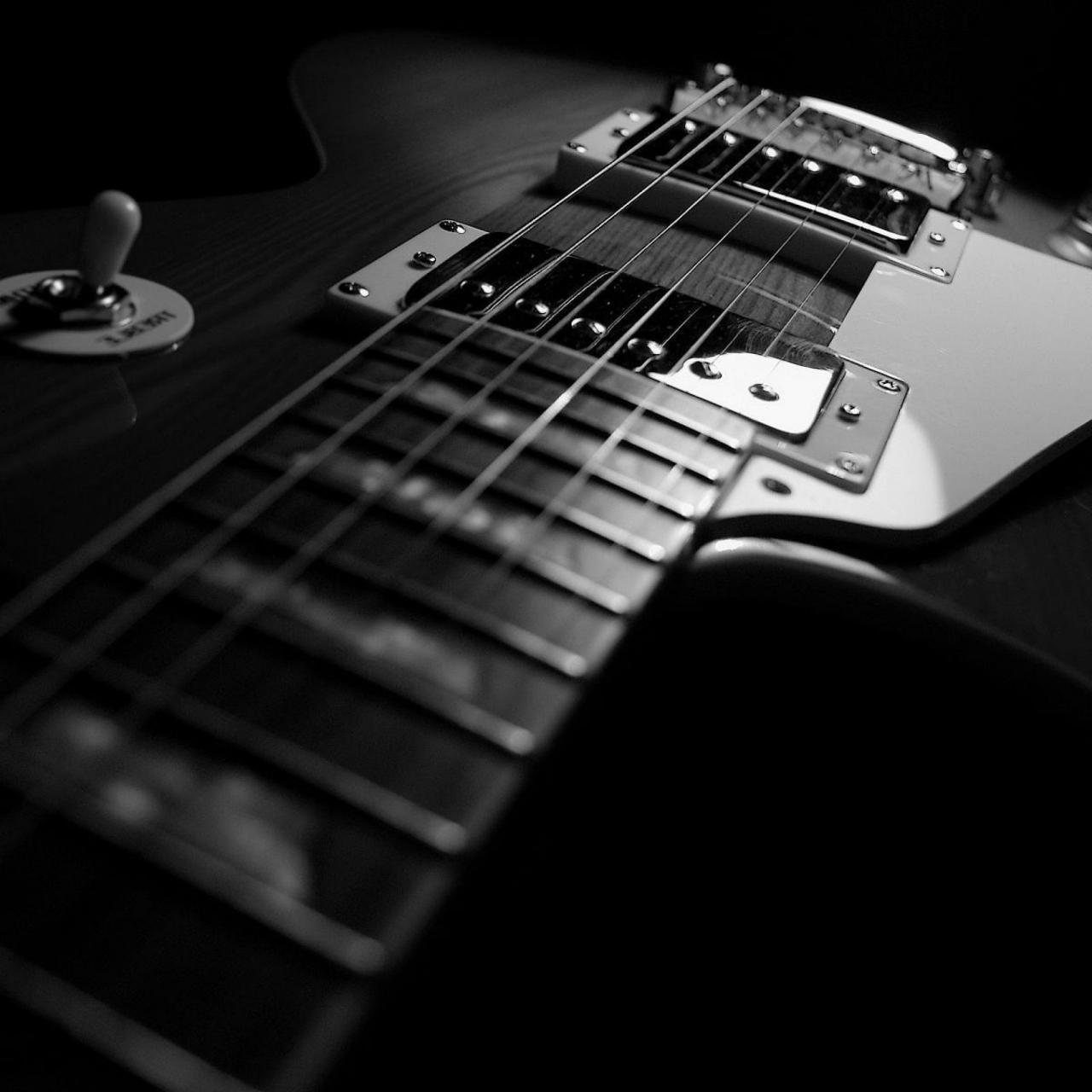 2048x2048 Black Guitar Wallpaper - HD Wallpapers and Pictures