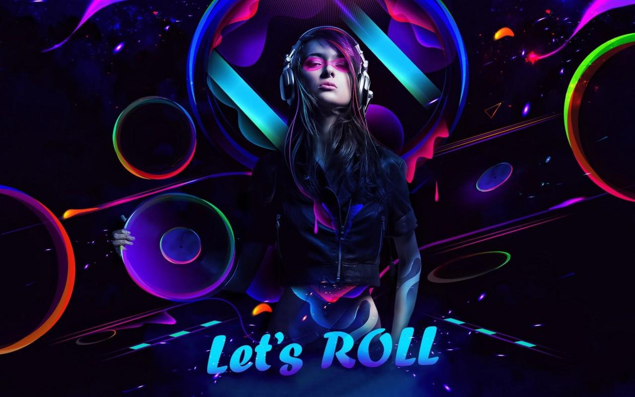 1920x1200 Dj Girl wallpaper