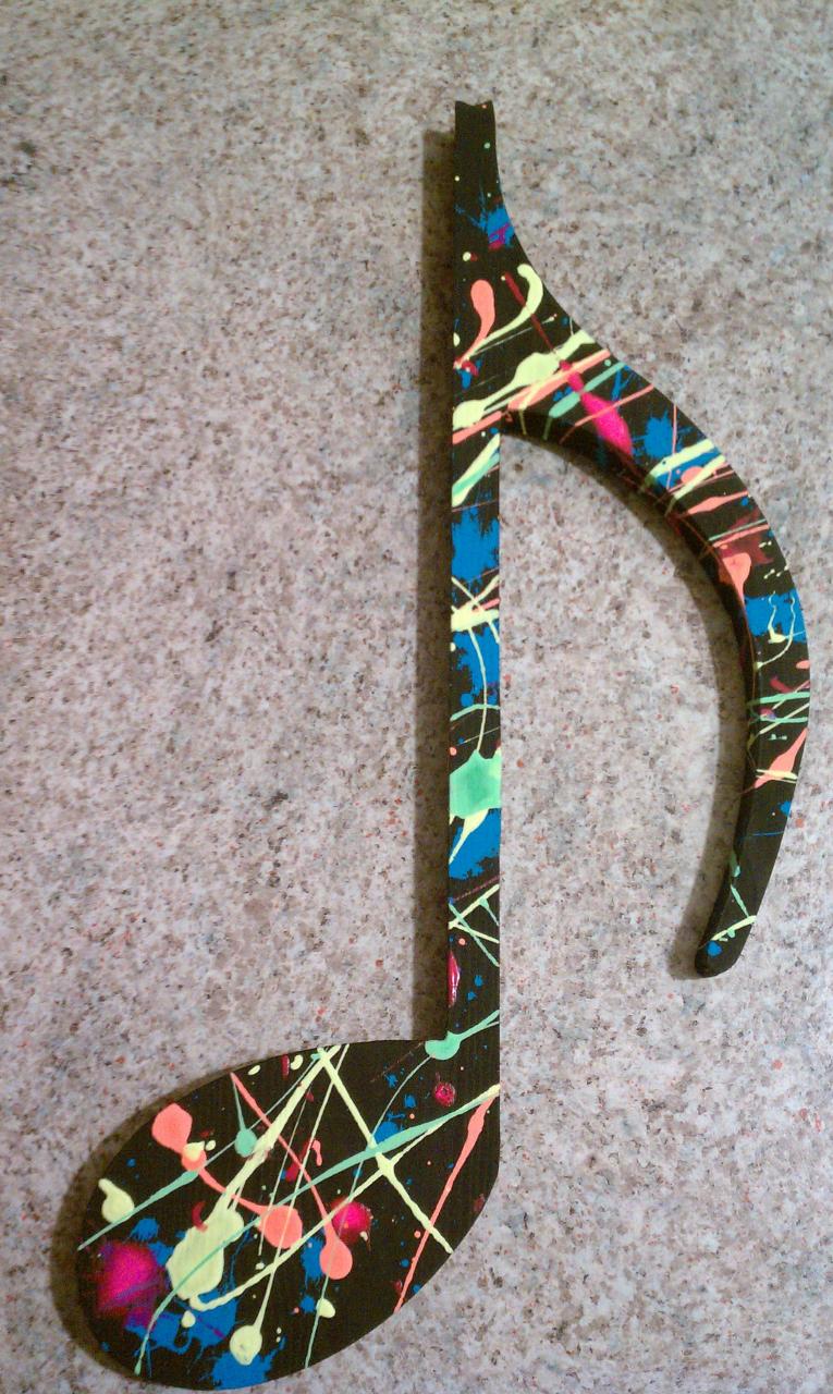 1952x3264 Splatter painted music note These will be all over my house, and in  different types