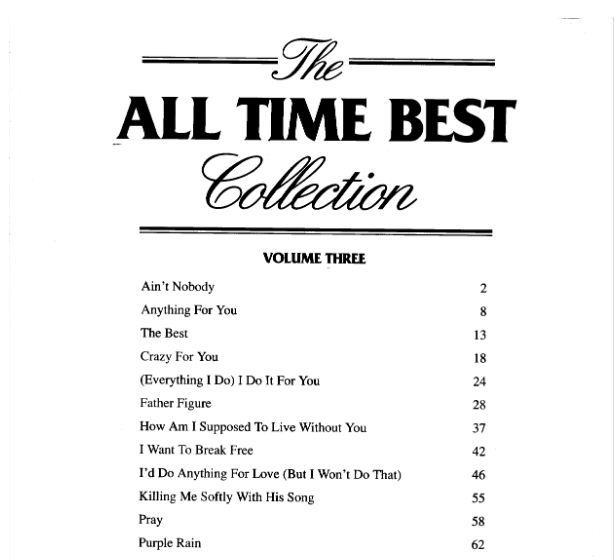 The beatles all time greatest hits PDF
