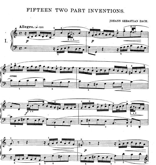 Bach 15 two part inventions pdf  ❤️  15 Bản Invention Hai Bè Của J. S. Bach