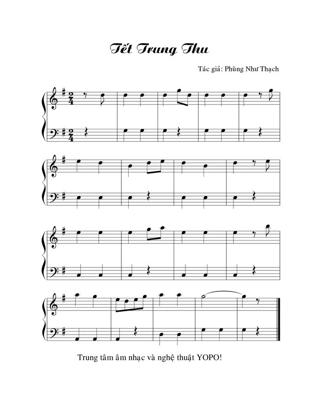 Tết trung thu sheet piano ❤️