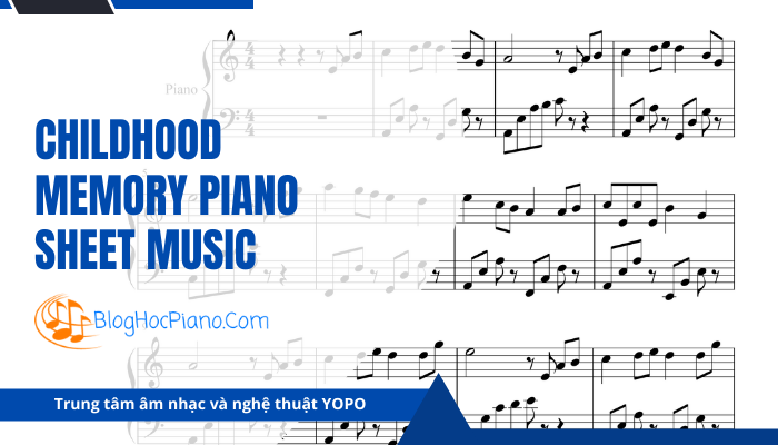Childhood memory piano sheet music
