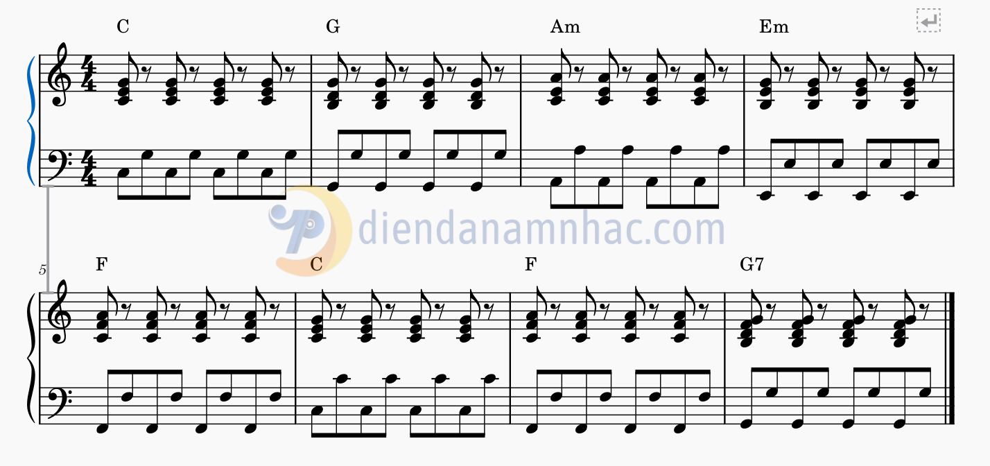Học Đệm Hát Piano Điệu Disco #3